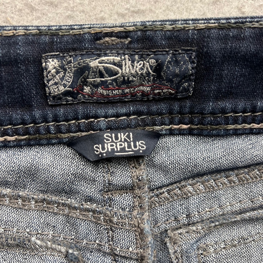 Silver Jeans Co Suki Surplus Mid Rise Bootcut Jeans Dark Wash W31 L30 2402 - Picture 5 of 10